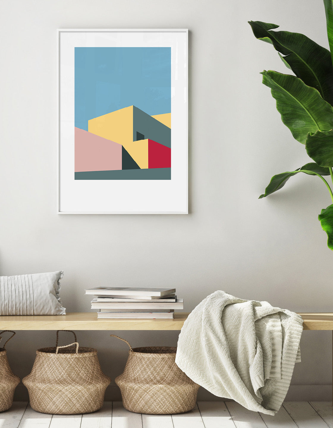 Abstract geometric art prints / Minimal architecture for modern home decor