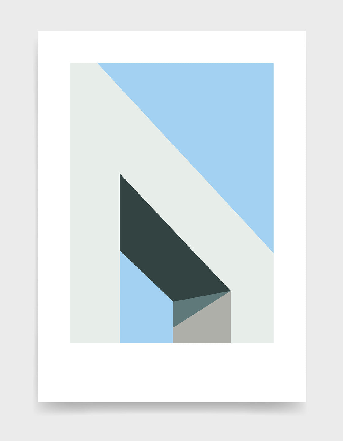 Home office art print / Minimal abstract gallery wall ideas