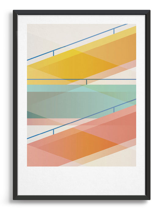 Abstract geometric art by Rocket Jack