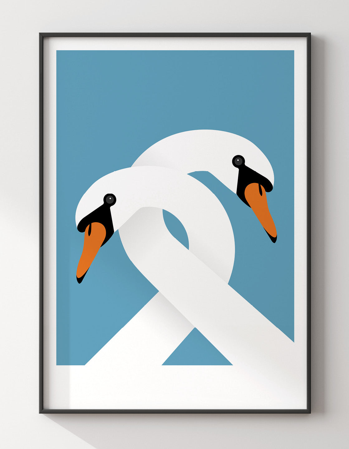 Necking swans