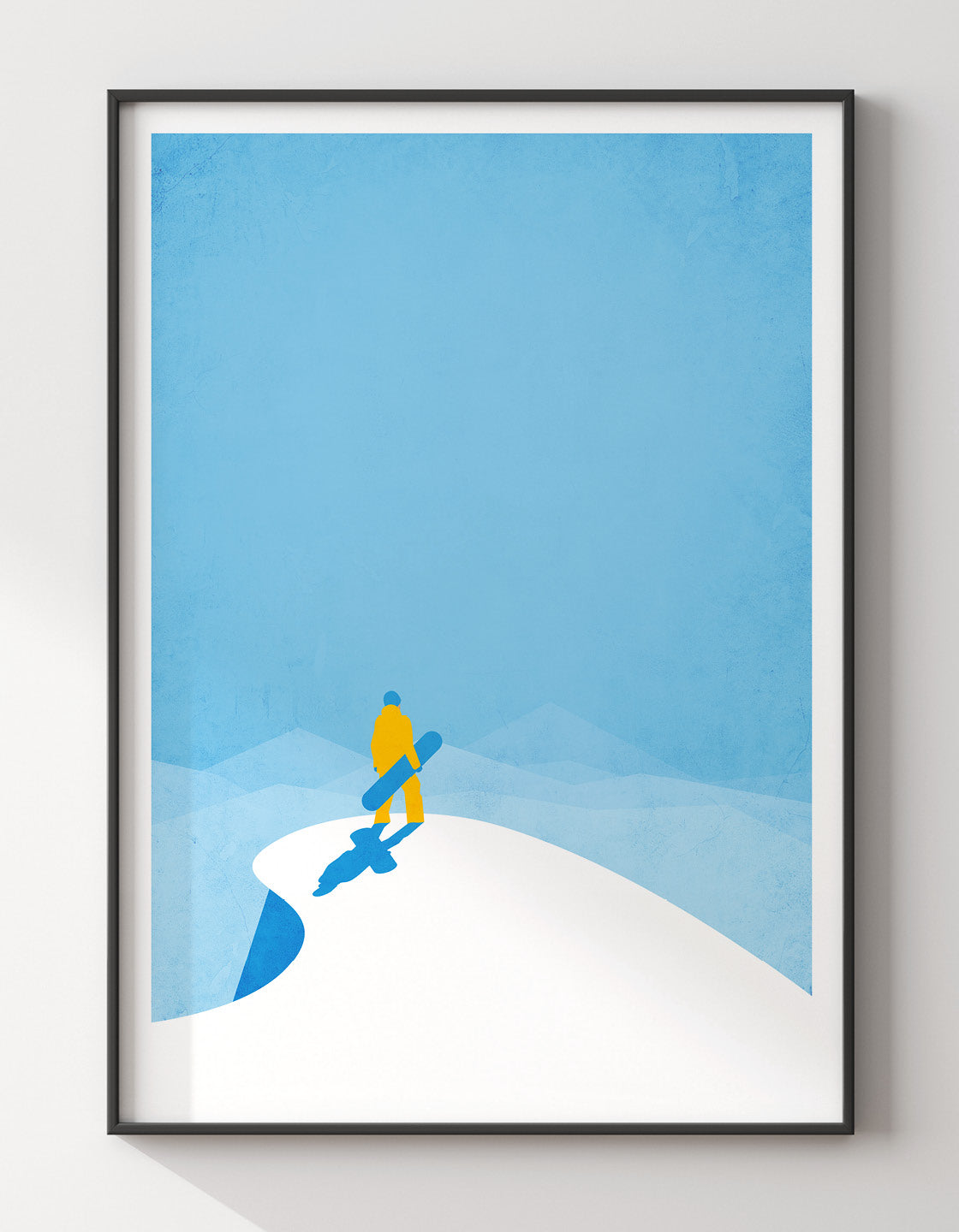 Off piste snowboarder