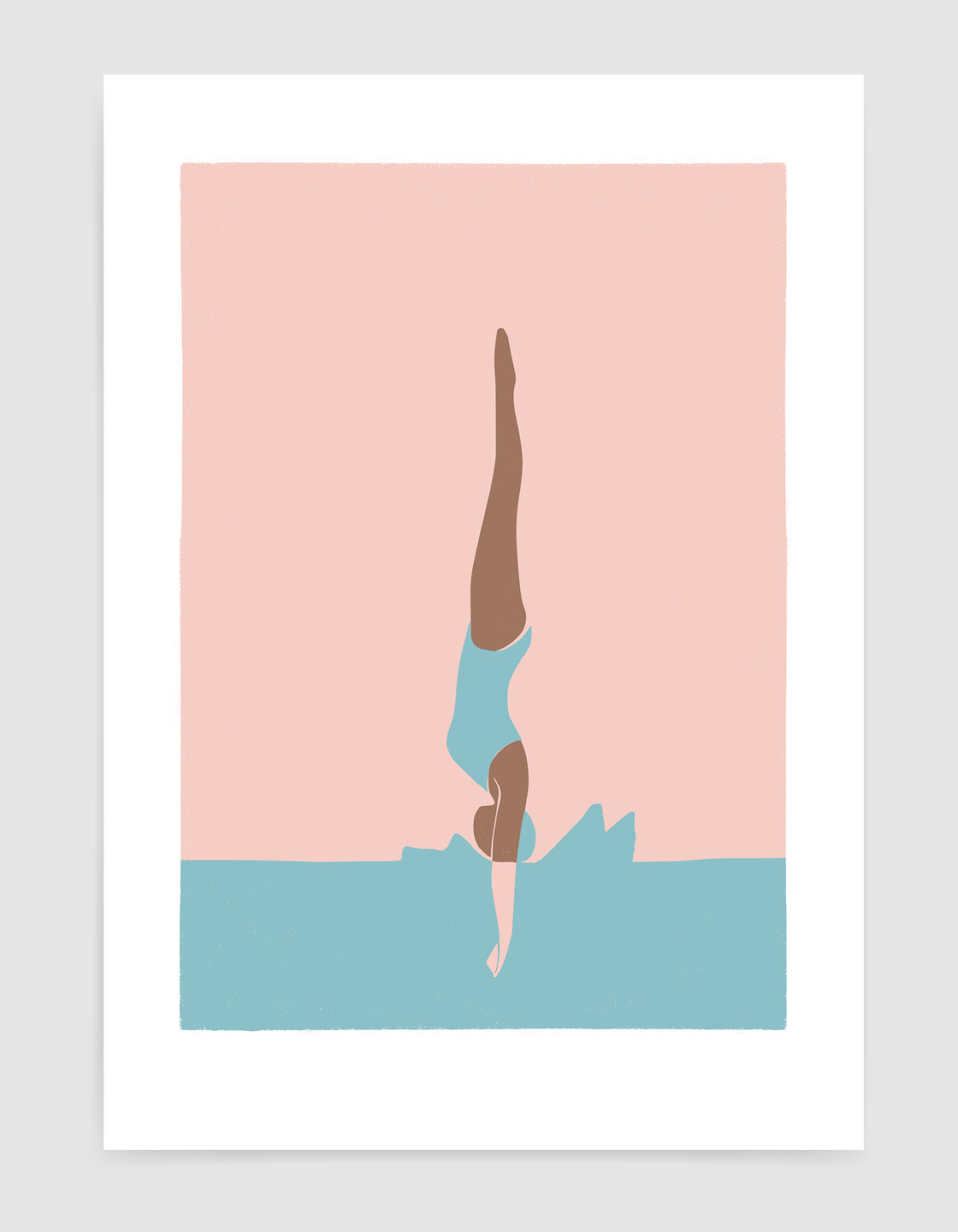 Girl diving