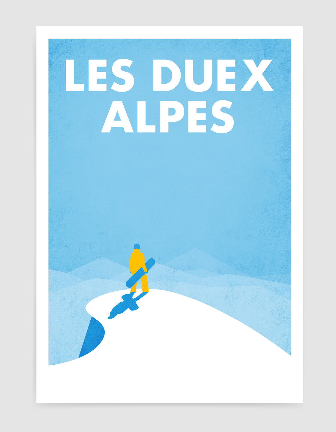 Off piste snowboarder