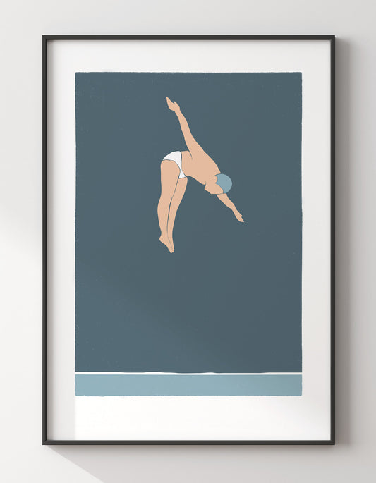 Man diving