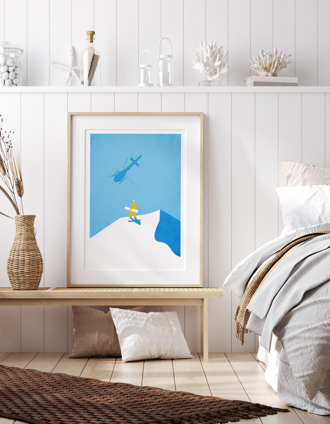 Snowboard heli ski