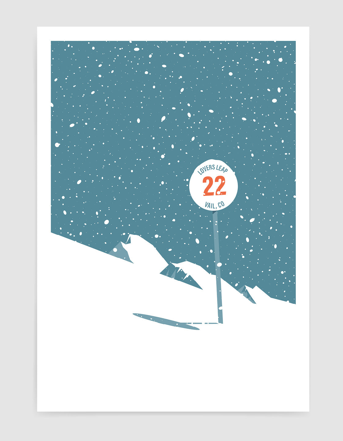 Ski signpost