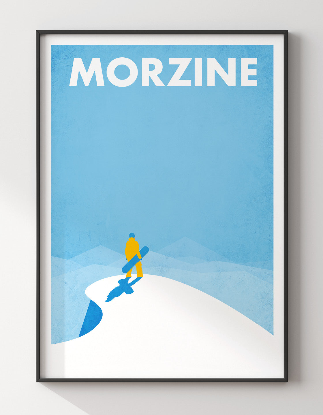 Off piste snowboarder