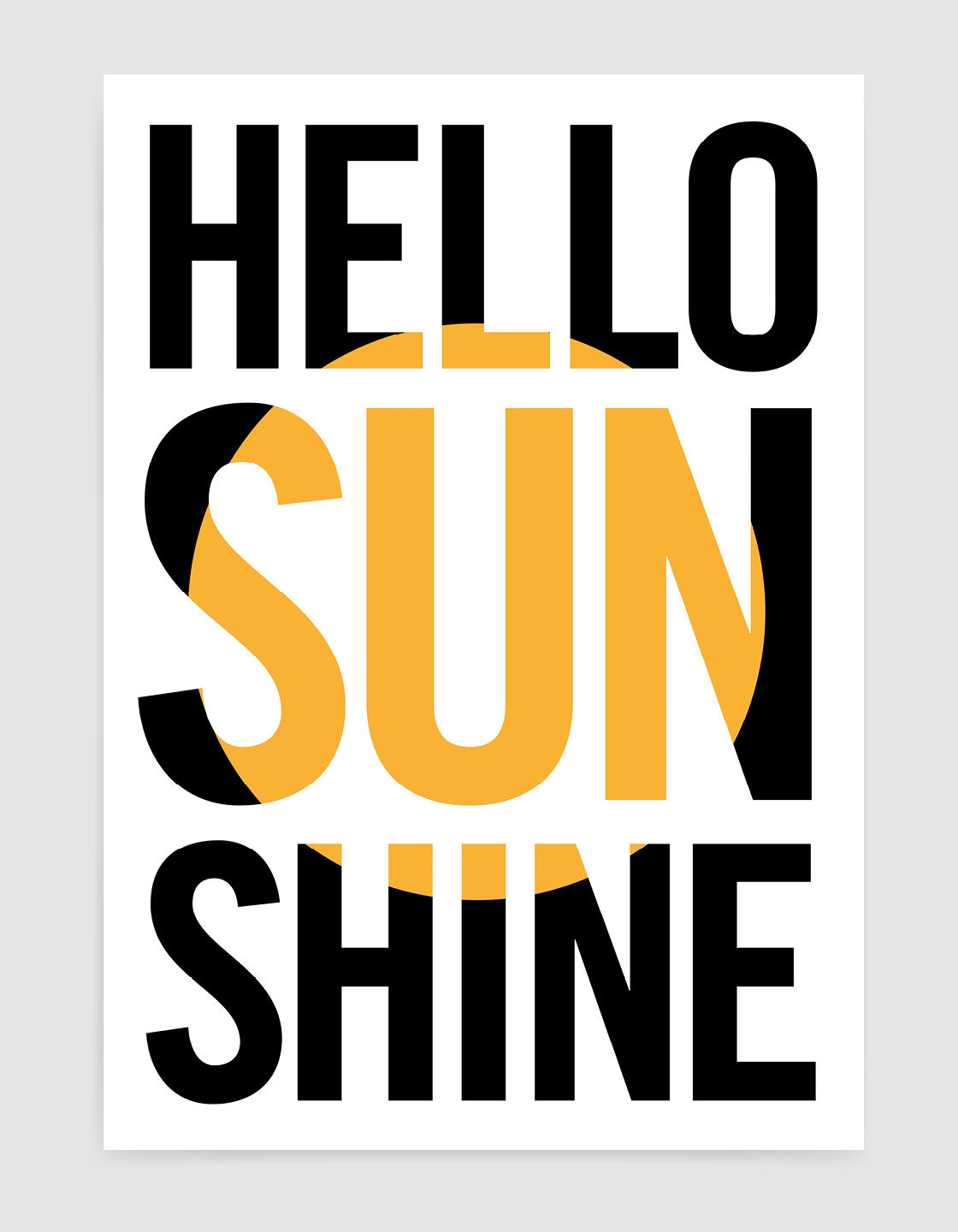 Hello sunshine