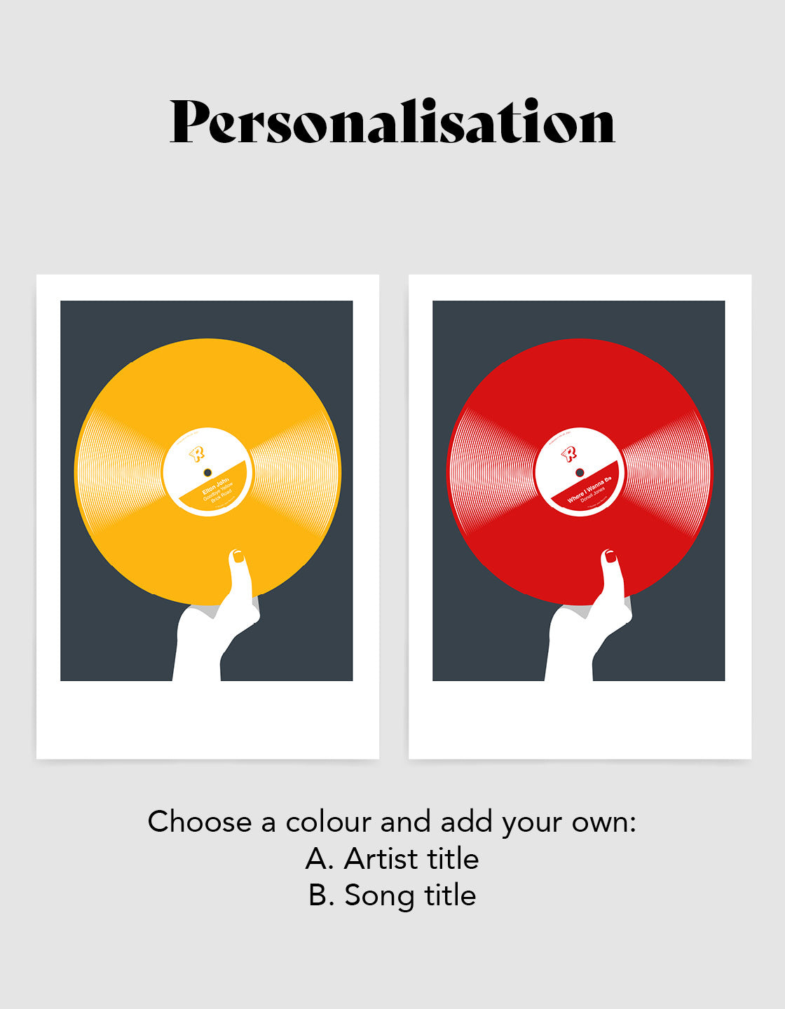 Retro colour vinyl
