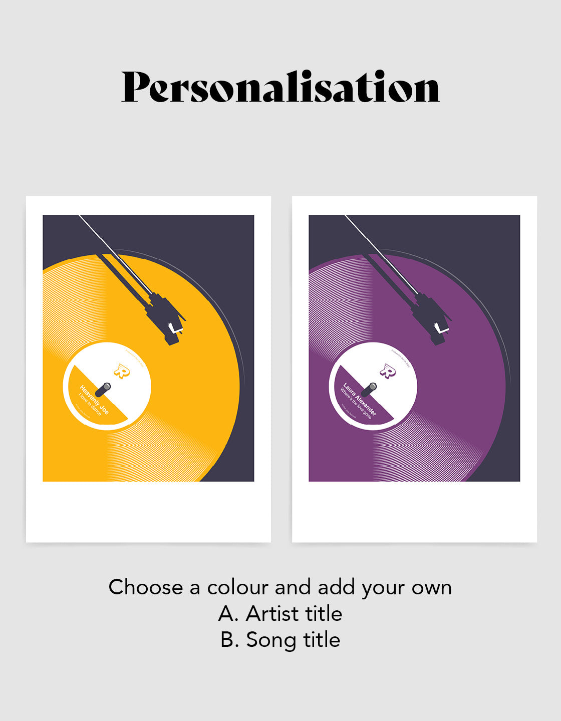 Coloured vinyl record