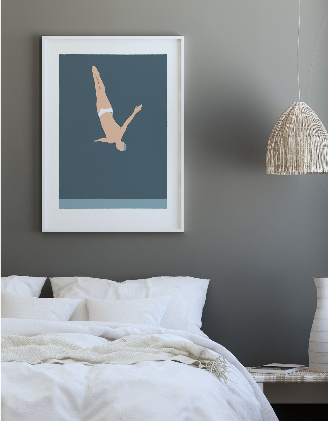 Man diving in
