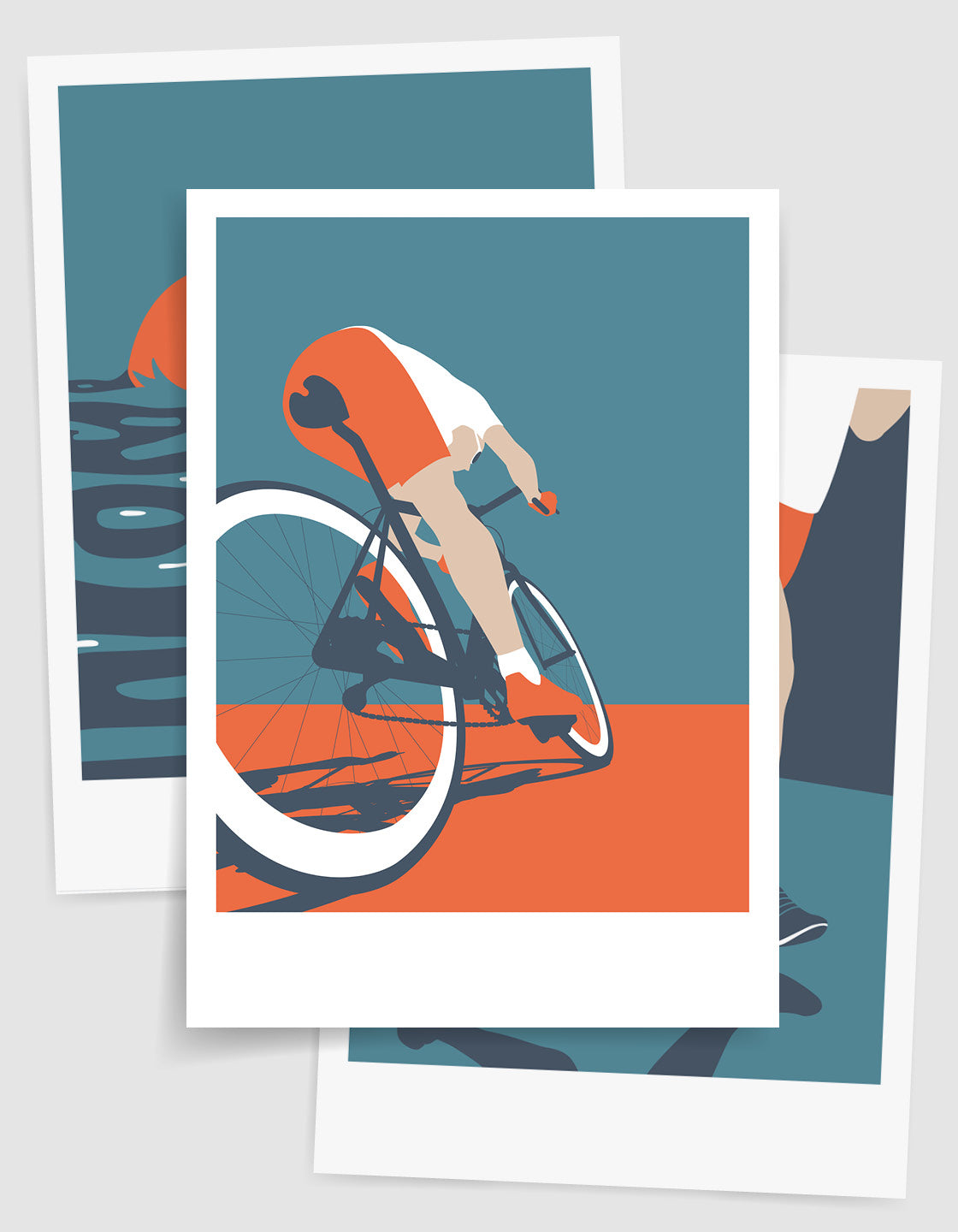 Triathlon print set