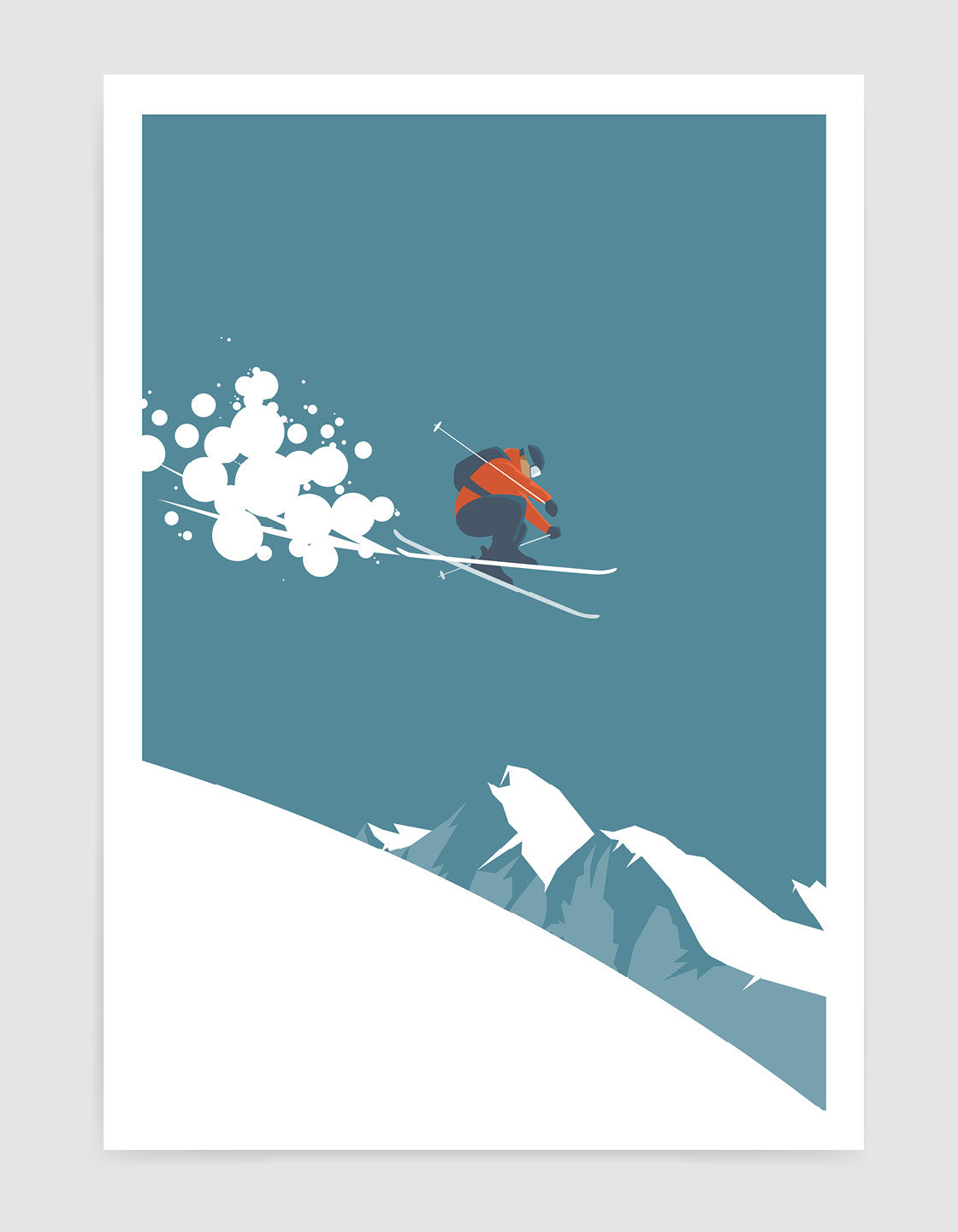 Skier in the air