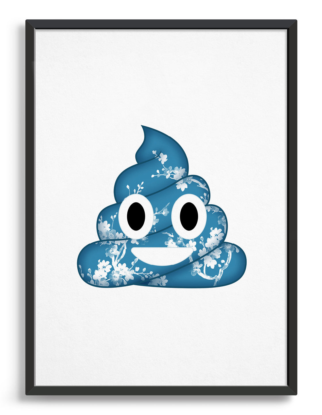 Blue poo emoji
