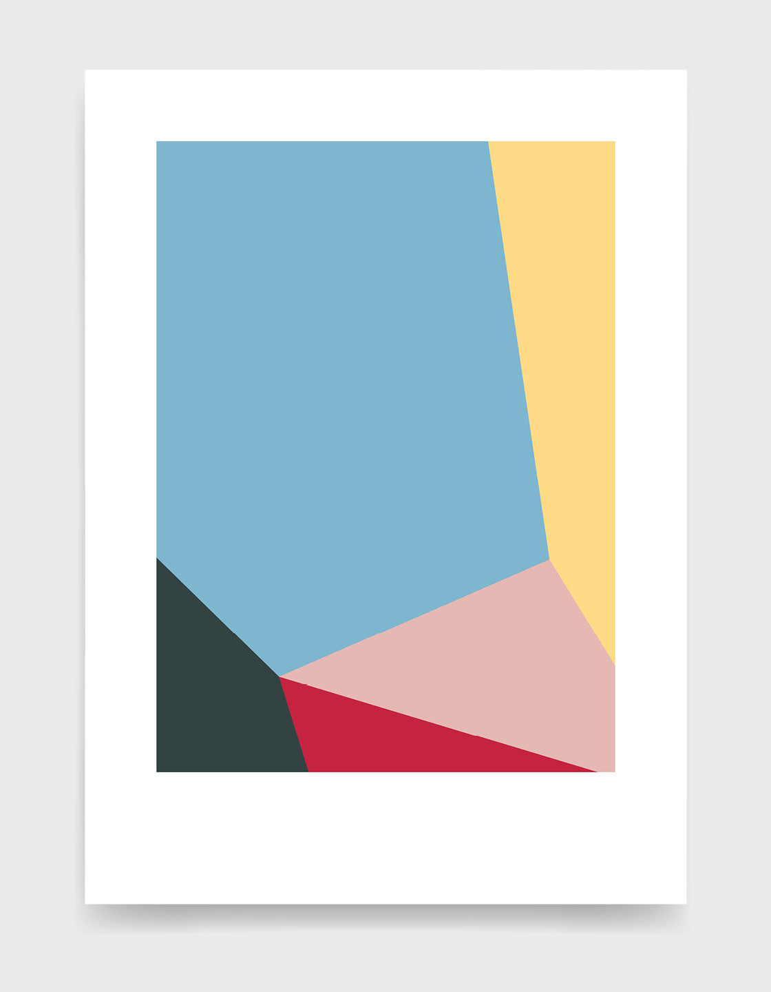 Modern minimal abstract art prints for a gallery wall