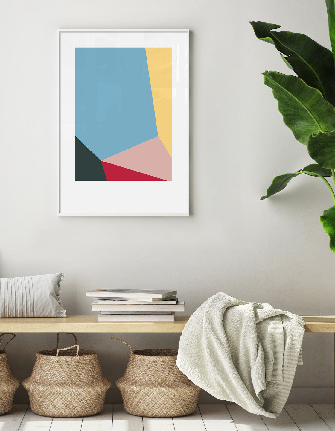 Modern minimal abstract art prints for a gallery wall