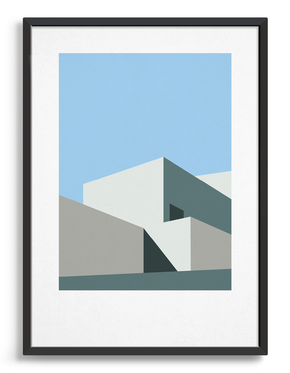 Abstract geometric art prints / Minimal architecture for modern home decor