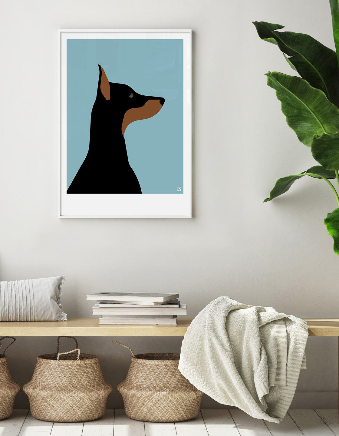 Doberman art hot sale